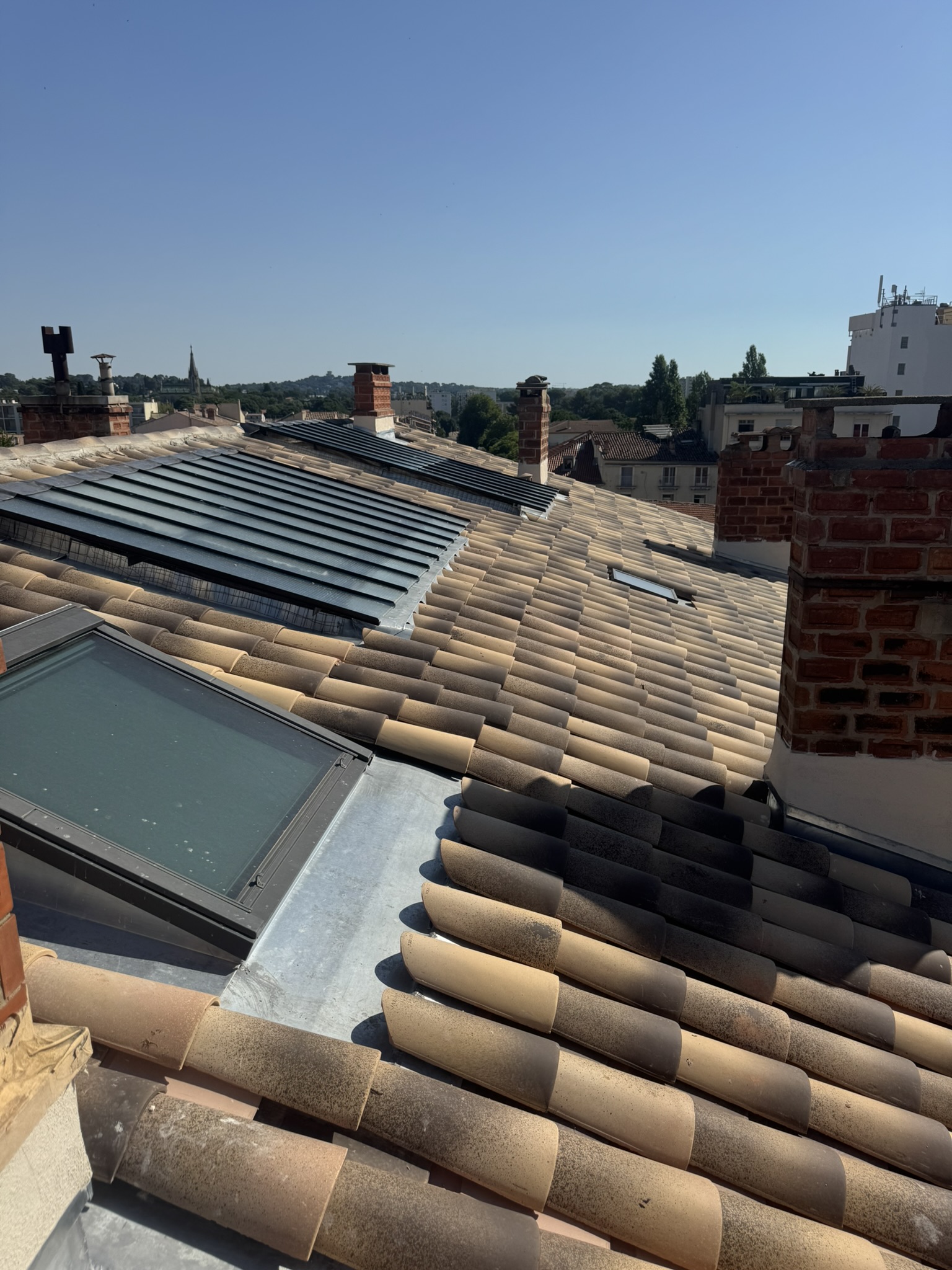 Réfection de couverture au 8 rue de la Cavalerie à Montpellier